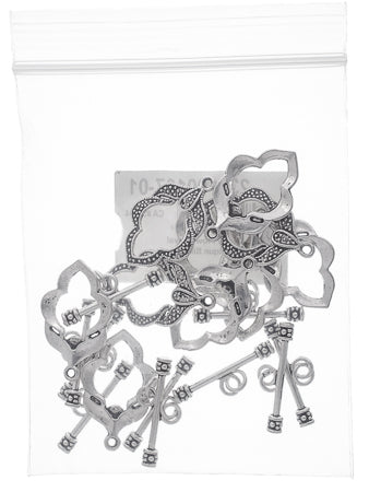 Toggle - Fancy Flower Oval 26x24mm