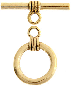 Toggle Plain 21x16mm Antique Gold Lead Free / Nickel Free
