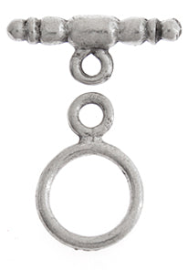 Toggle Plain 10mm Antique Silver Lead Free / Nickel Free - Cosplay Supplies Inc