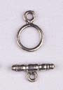 Toggle Plain 10mm Antique Silver Lead Free / Nickel Free