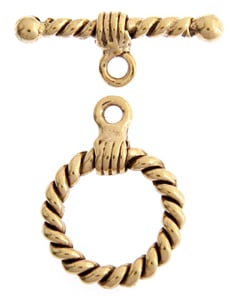 Toggle Rope 15mm Antique Gold Lead Free / Nickel Free — Cosplay ...