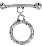 Toggle Round 22x27mm Antique  Lead Free / Nickel Free - Cosplay Supplies Inc