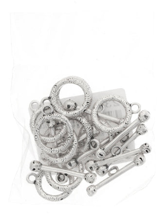 Toggle Round 22x27mm Antique  Lead Free / Nickel Free