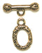 Toggle-Oval 15x12mm Antique Gold Lead Free / Nickel Free