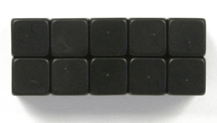 Magnetic Clasp 12x6x6mm Black 5 Pairs