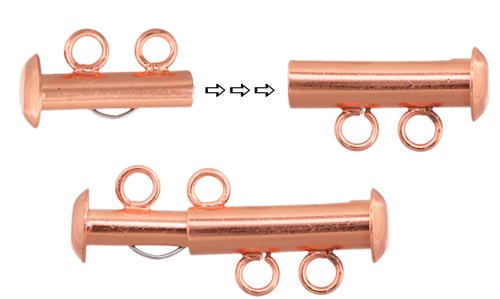 Tube Clasp With 2-Strands Lead Free / Nickel Free