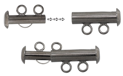Tube Clasp With 2-Strands Lead Free / Nickel Free