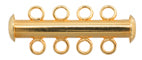 Tube Clasp With 4-Strands Lead Free / Nickel Free - Cosplay Supplies Inc