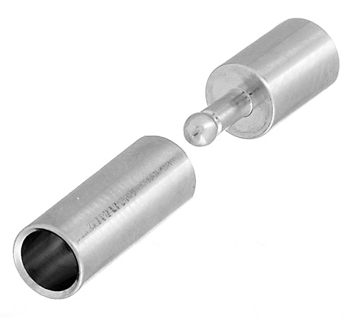 Plug-In Clasp - Tube Smooth 17mm  Lead Free / Nickel Free (2pcs)