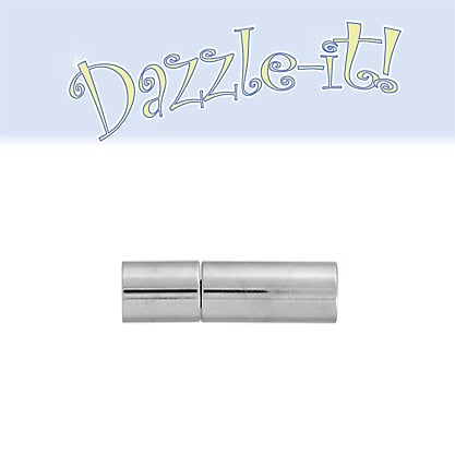 Plug-In Clasp - Tube Smooth 17mm  Lead Free / Nickel Free (2pcs)