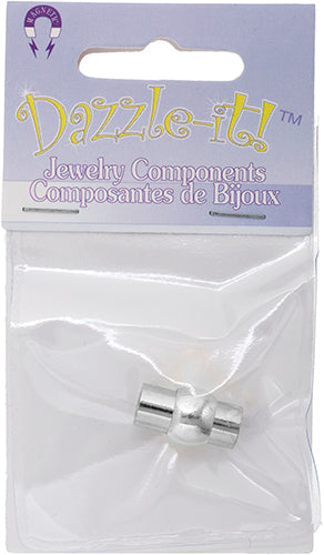 Magnetic Clasp-Tube Centerball 17.5mm Silver Lead Free / Nickel Free (1pc)