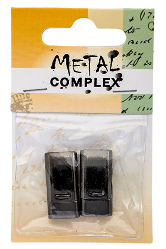 Magnetic Clasp-Curved (2pcs) 25.5x12.5mm Gunmetal Lead Free / Nickel Free