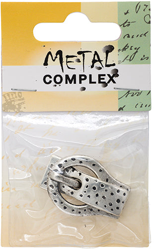 Magnetic Clasp-Buckle (1pc) 44.5x28.5mm Antique Silver Lead Free / Nickel Free