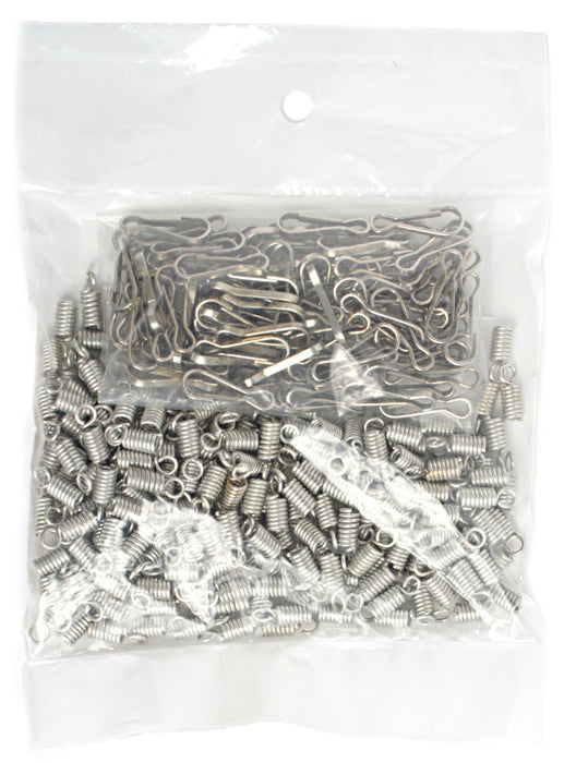 Nickel Coil With Loop & Clasp 2.2mm Hole 