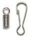 Nickel Coil With Loop & Clasp 2.2mm Hole 
