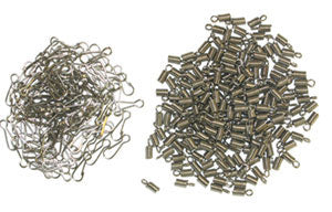 Nickel Coil With Loop & Clasp 2.2mm Hole 