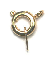 Spring Ring With Attachment 7mm Lead Free / Nickel Free