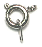 Spring Ring With Attachment 7mm Lead Free / Nickel Free
