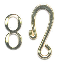 Hook & Eye 23x6mm 100 Sets Lead Free / Nickel Free