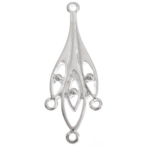 Chandelier Earring 34mm 4 Ring  Lead Free / Nickel Free - Cosplay Supplies Inc