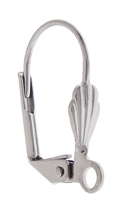 Lever Back Earwire With Shell Shape Lead Free / Nickel Free