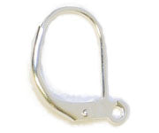Lever Back French Earwire With Ring 13x10mm Lead Free / Nickel Free