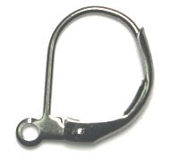 Lever Back French Earwire With Ring 13x10mm Lead Free / Nickel Free