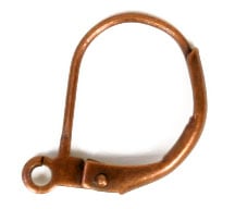 Lever Back French Earwire With Ring 13x10mm Lead Free / Nickel Free