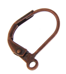 Lever Back French Earwire With Ring 13x10mm Lead Free / Nickel Free - Cosplay Supplies Inc