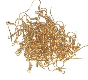 Fish Hook Earwire 18mm With Ball & Spring Lead Free / Nickel Free