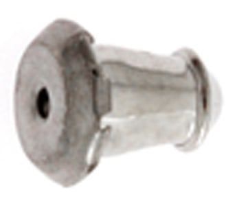 Earring Clutch Bullet Nickel Color 6x5mm - Cosplay Supplies Inc