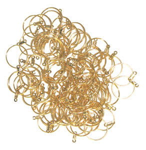 Earhoops Round 19mm Gold Lead Free / Nickel Free