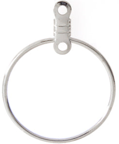 Earhoop Link Round 20mm Nickel Color Lead Free / Nickel Free - Cosplay Supplies Inc