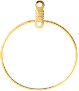 Earhoop Link Round 25mm Lead Free / Nickel Free - Cosplay Supplies Inc
