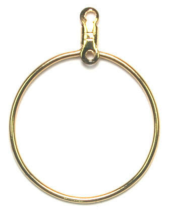 Earhoop Link Round 25mm Lead Free / Nickel Free