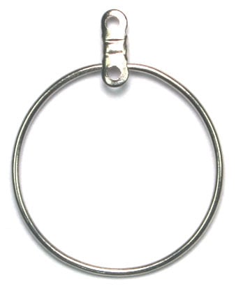Earhoop Link Round 25mm Lead Free / Nickel Free