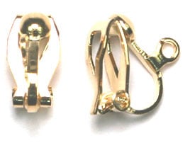 Clip-On Earring With Hook 13x8mm Lead Free / Nickel Free