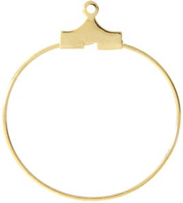 Ear Hoop Round 25mm Lead Free / Nickel Free - Cosplay Supplies Inc