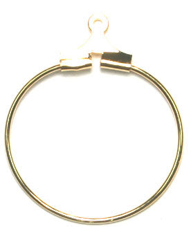 Ear Hoop Round 25mm Lead Free / Nickel Free