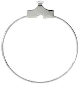 Ear Hoop Round 25mm Lead Free / Nickel Free - Cosplay Supplies Inc