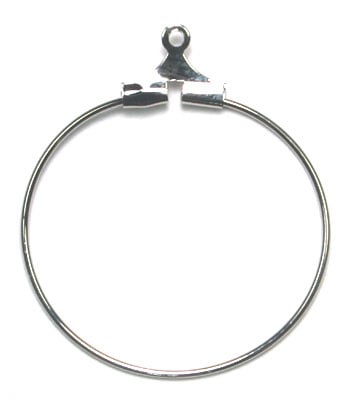 Ear Hoop Round 25mm Lead Free / Nickel Free