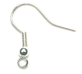 Fish Hook Silver (Brass/Tin) Nickel Free