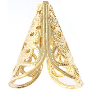 Filigree Cone 12x15mm Lead Free / Nickel Free - Cosplay Supplies Inc