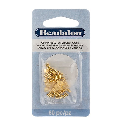 Beadalon Crimp Tubes Fits 0.7 Or 0.8mm 80pcs (For Stretch Cord)