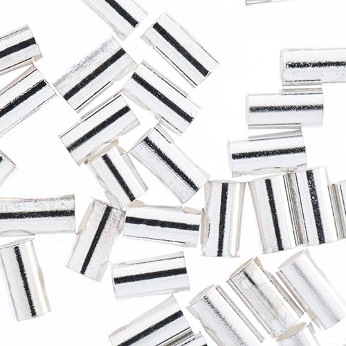 Beadalon Crimp Tubes Fits 1.0mm  40pcs (For Stretch Cord) - Cosplay Supplies Inc