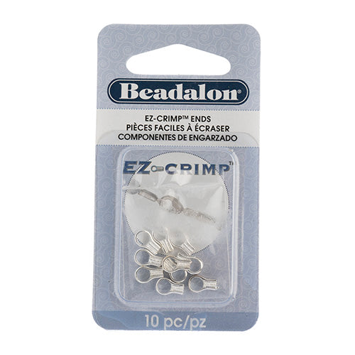 Beadalon Ez-Crimp End  Plated 10 Pieces