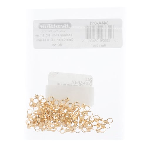 Beadalon Ez-Crimp End  Plated 80pcs