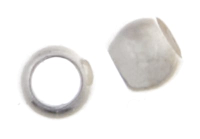 Beadalon Crimp Beads 3.0mm 1.5g Plated Silver 75pcs