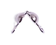 Bead Tip Cap Connector 1 Ring 3.5x1.7mm Nickel Color Lead Free / Nickel Free Clamshell