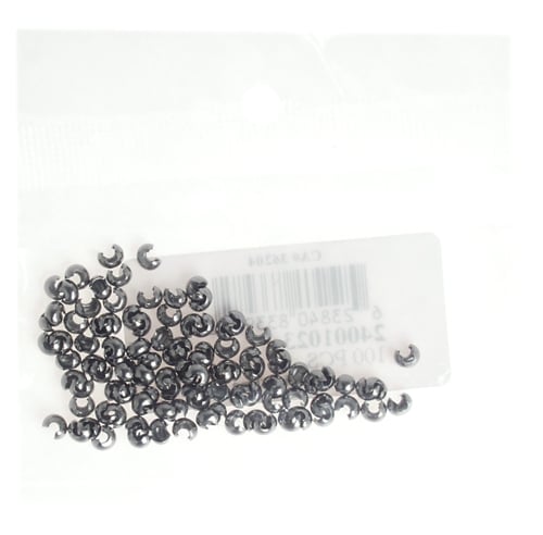 Bead Crimp Cover 3mm Lead Free / Nickel Free